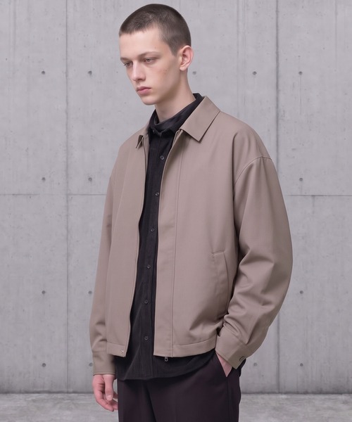 LIGNEL（リグネル）の「【LIGNEL】ハイツイストツイル ドライタッチ クロップド ジップアップブルゾン＜UVカット・イージーケア＞（ブルゾン・メンズ・ブラック/モカ/グレー・M/L）」の18枚目の写真
