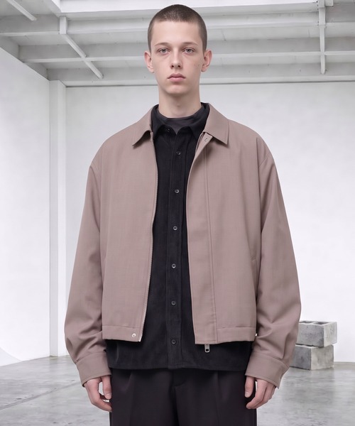 LIGNEL（リグネル）の「【LIGNEL】ハイツイストツイル ドライタッチ クロップド ジップアップブルゾン＜UVカット・イージーケア＞（ブルゾン・メンズ・ブラック/モカ/グレー・M/L）」の22枚目の写真