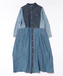 mililopiulu/ミリロピュール　ARCHIVED DENIM SHIRT DRESS