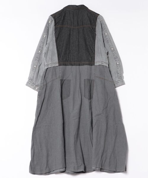 mililopiulu(ミリロピュール)の「mililopiulu/ミリロピュール ARCHIVED DENIM SHIRT DRESS(シャツワンピース・レディース・グレー/ブルー・FREE)」の3枚目の写真