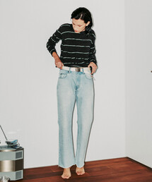 MEYAME（メヤメ）の「MEYAME | 〈別注〉コットン ボーダー長袖プルオーバー WOMEN（Tシャツ/カットソー）」