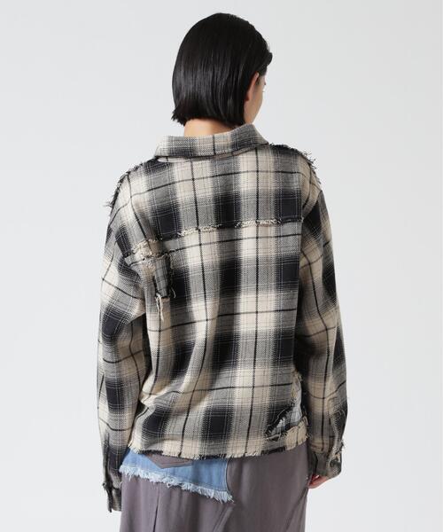 FR(13)NDS(フレンズ)の「FR(13)NDS/フレンズ/WOMEN DAMAGE CHECK SHIRT(シャツ/ブラウス・レディース・その他18/ネイビー/レッド/ホワイト・S)」の5枚目の写真