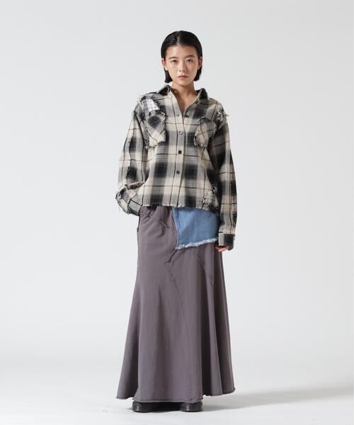 FR(13)NDS(フレンズ)の「FR(13)NDS/フレンズ/WOMEN DAMAGE CHECK SHIRT(シャツ/ブラウス・レディース・その他18/ネイビー/レッド/ホワイト・S)」の6枚目の写真