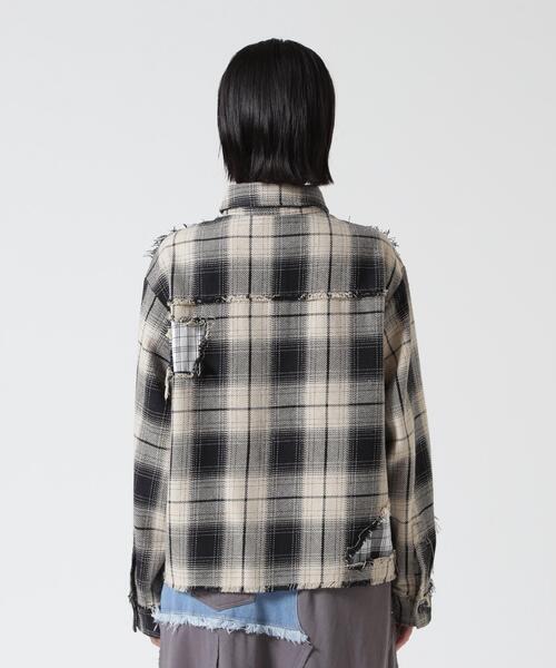 FR(13)NDS(フレンズ)の「FR(13)NDS/フレンズ/WOMEN DAMAGE CHECK SHIRT(シャツ/ブラウス・レディース・その他18/ネイビー/レッド/ホワイト・S)」の8枚目の写真