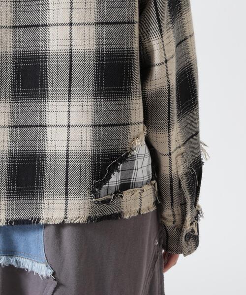 FR(13)NDS(フレンズ)の「FR(13)NDS/フレンズ/WOMEN DAMAGE CHECK SHIRT(シャツ/ブラウス・レディース・その他18/ネイビー/レッド/ホワイト・S)」の12枚目の写真