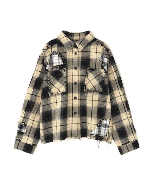 FR(13)NDS(フレンズ)の「FR(13)NDS/フレンズ/WOMEN DAMAGE CHECK SHIRT(シャツ/ブラウス・レディース・その他18/ネイビー/レッド/ホワイト・S)」の13枚目の写真