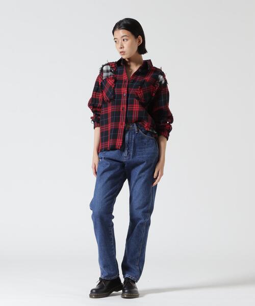 FR(13)NDS(フレンズ)の「FR(13)NDS/フレンズ/WOMEN DAMAGE CHECK SHIRT(シャツ/ブラウス・レディース・その他18/ネイビー/レッド/ホワイト・S)」の20枚目の写真
