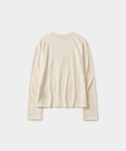 HAVE HAD（ハブヘッド）の「Mellow スリム ロングスリーブ Tシャツ（ベージュ）（Tシャツ/カットソー・レディース・その他・SMALL/MEDIUM）」の2枚目の写真