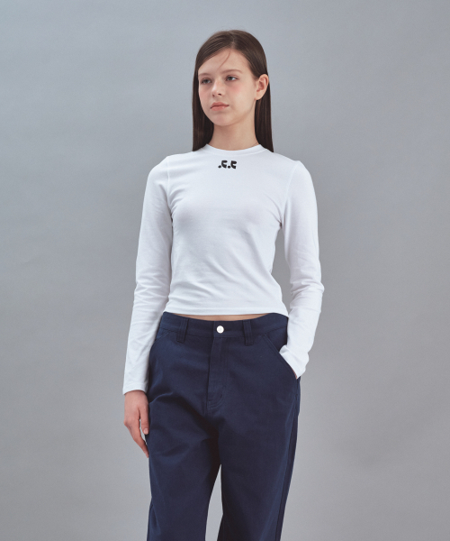 Rest&Recreation(レストアンドレクリエーション)の「BASIC LONG SLEEVE - WHITE(Tシャツ/カットソー・レディース・その他・SMALL/MEDIUM)」の1枚目の写真