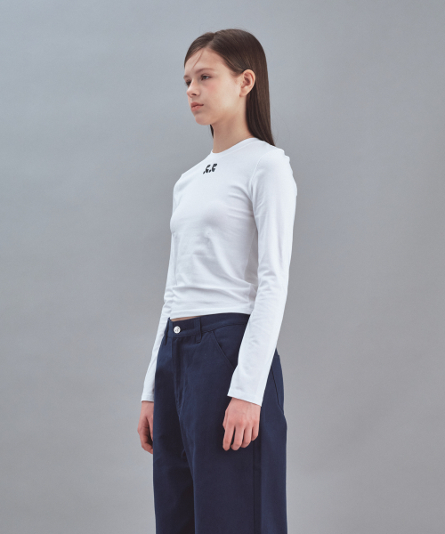 Rest&Recreation(レストアンドレクリエーション)の「BASIC LONG SLEEVE - WHITE(Tシャツ/カットソー・レディース・その他・SMALL/MEDIUM)」の2枚目の写真