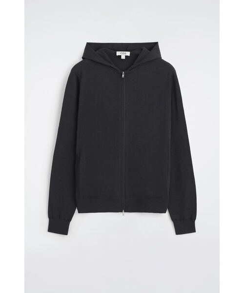 COS（コス）の「メリノウール ジップアップフーディー（スウェット・メンズ・グレー系その他・S/M/L/XL/XS）」の6枚目の写真