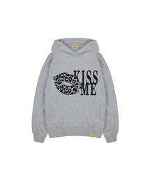 アニマル KISSME フードスウェットシャツ ABH367-167 メランジグレー