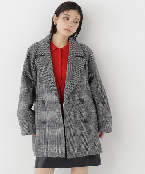 NATURAL BEAUTY BASIC（ナチュラルビューティーベーシック）の「襟付ティアードニットカーディガン（カーディガン/ボレロ・レディース・レッド/ネイビー/グレー・FREE）」の19枚目の写真