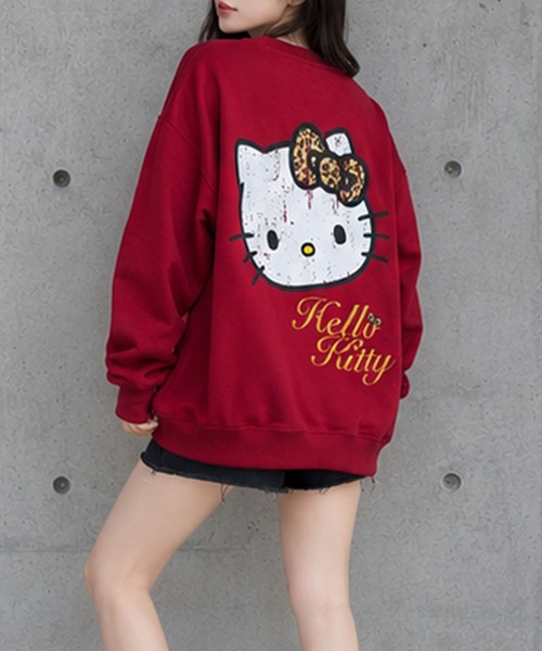 GLAMOROUS JANE(グラマラスジェーン)の「HELLO KITTYプリントオーバーサイズトレーナー(スウェット・レディース・ブラック/レッド/杢グレー・FREE)」の20枚目の写真