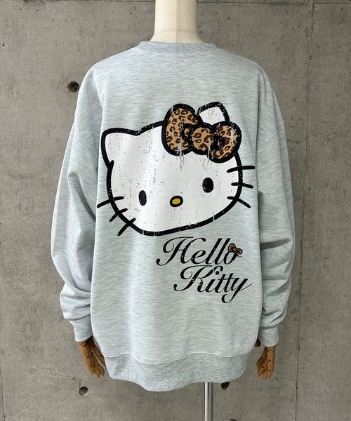 GLAMOROUS JANE(グラマラスジェーン)の「HELLO KITTYプリントオーバーサイズトレーナー(スウェット・レディース・ブラック/レッド/杢グレー・FREE)」の19枚目の写真