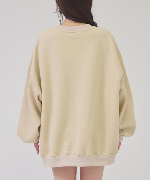 ANAP（アナップ）の「ＷＥＳＴＲＹロゴＢＩＧプルオーバー（Tシャツ/カットソー・レディース・グレー/ネイビー/アイボリー/ピンク・F）」の13枚目の写真