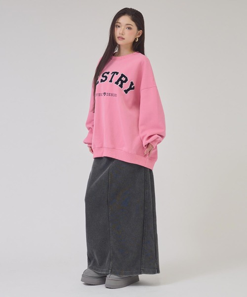 ANAP（アナップ）の「ＷＥＳＴＲＹロゴＢＩＧプルオーバー（Tシャツ/カットソー・レディース・グレー/ネイビー/アイボリー/ピンク・F）」の22枚目の写真