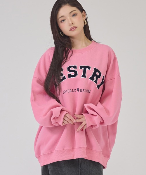 ANAP（アナップ）の「ＷＥＳＴＲＹロゴＢＩＧプルオーバー（Tシャツ/カットソー・レディース・グレー/ネイビー/アイボリー/ピンク・F）」の19枚目の写真