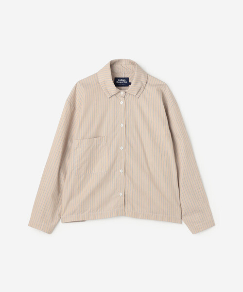 GALLEGO DESPORTES(ギャレゴデスポート)の「GALLEGO DESPORTES | コットン 長袖シャツ STRIPE WOMEN(シャツ/ブラウス・レディース・ブルー系その他/ブラウン系その他・S)」の3枚目の写真