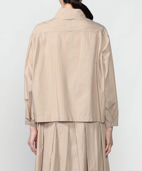 GALLEGO DESPORTES(ギャレゴデスポート)の「GALLEGO DESPORTES | コットン 長袖シャツ STRIPE WOMEN(シャツ/ブラウス・レディース・ブルー系その他/ブラウン系その他・S)」の11枚目の写真