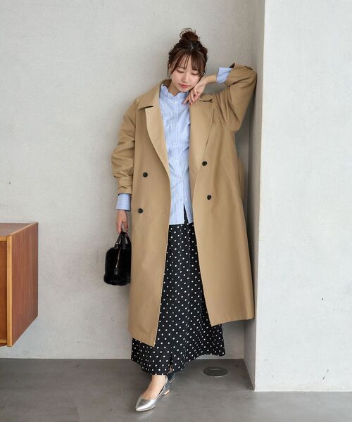 le.coeur blanc（ルクールブラン）の「タイムレストレンチコート（トレンチコート・レディース・ベージュ・36/38）」の6枚目の写真