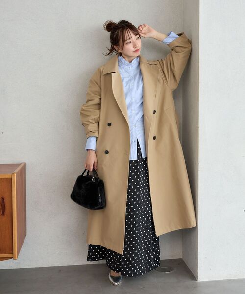 le.coeur blanc（ルクールブラン）の「タイムレストレンチコート（トレンチコート・レディース・ベージュ・36/38）」の7枚目の写真