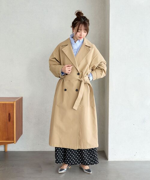 le.coeur blanc（ルクールブラン）の「タイムレストレンチコート（トレンチコート・レディース・ベージュ・36/38）」の9枚目の写真