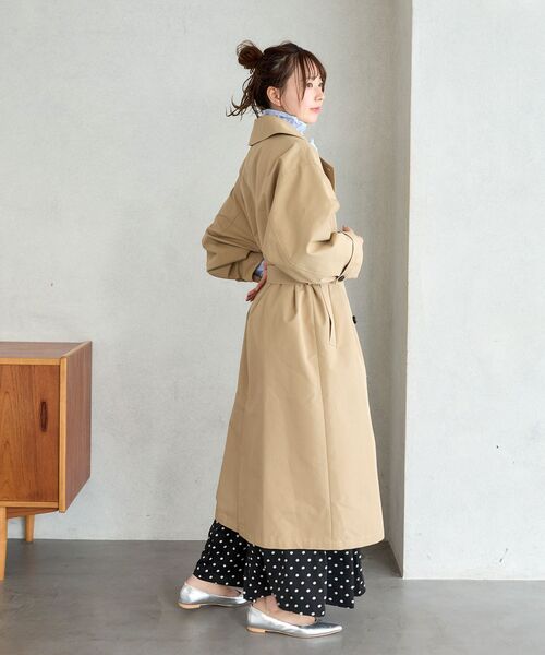 le.coeur blanc（ルクールブラン）の「タイムレストレンチコート（トレンチコート・レディース・ベージュ・36/38）」の15枚目の写真
