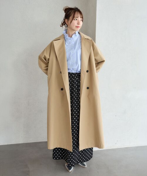 le.coeur blanc（ルクールブラン）の「タイムレストレンチコート（トレンチコート・レディース・ベージュ・36/38）」の3枚目の写真