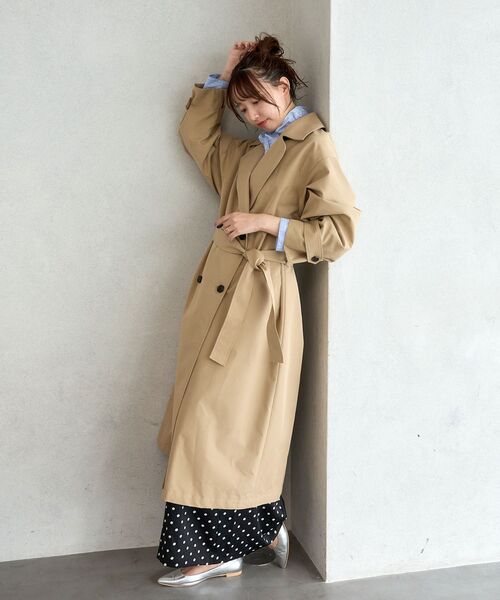 le.coeur blanc（ルクールブラン）の「タイムレストレンチコート（トレンチコート・レディース・ベージュ・36/38）」の17枚目の写真