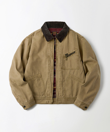50S BLANKET-LINED ZIP WORK JACKET_KHAKI