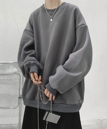 【ゆるっと着るだけで旬見え!】ビッグシルエットドロップショルダークルーネックスウェット