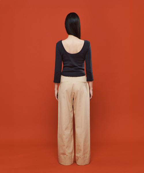 PLAC WOMEN（プレイス・ウィメン）の「リバーシブル7分袖Tシャツ チャコール（Tシャツ/カットソー・レディース・チャコールグレー・SMALL/MEDIUM）」の3枚目の写真