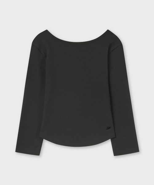 PLAC WOMEN（プレイス・ウィメン）の「リバーシブル7分袖Tシャツ チャコール（Tシャツ/カットソー・レディース・チャコールグレー・SMALL/MEDIUM）」の4枚目の写真