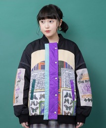 ScoLar（スカラー）の「163663：異素材MIX 中綿入りプレミアムジャケット（ブルゾン）」