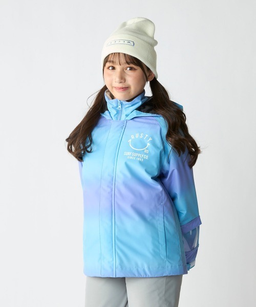 RUSTY/ラスティー】ニコちゃんグラデーションスノーウェア上下セット