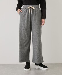カシミヤタッチスムースワイドパンツ