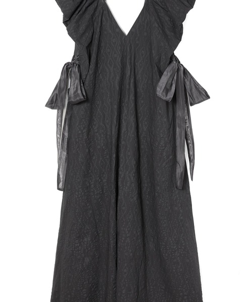 ワンピース ROSY LUCE SIDE RIBBON VNECK DRESS SIDE RIBBON VNECK DRESS / サイドリボンVネックドレス（ワンピース