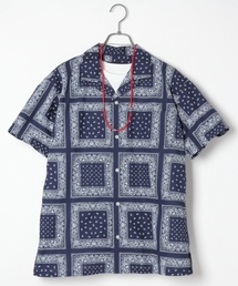RAGEBLUE | ネイビー柄シャツ/721696(シャツ/ブラウス)