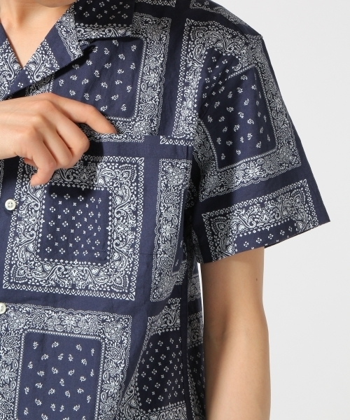 RAGEBLUE（レイジブルー）の「ネイビー柄シャツ/721696（シャツ/ブラウス・メンズ・ブルー系その他/ライトブルー/その他・MEDIUM/LARGE）」の12枚目の写真