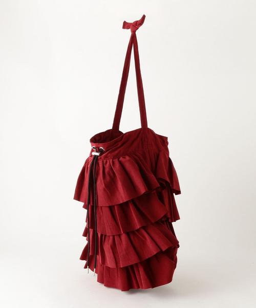 Another Edition（アナザーエディション）の「CASSELINIフリルトートバッグ/CASSELINI FRL TOTE◆（ショルダーバッグ・レディース・ブラック/ブラウン/レッド・FREE）」の4枚目の写真