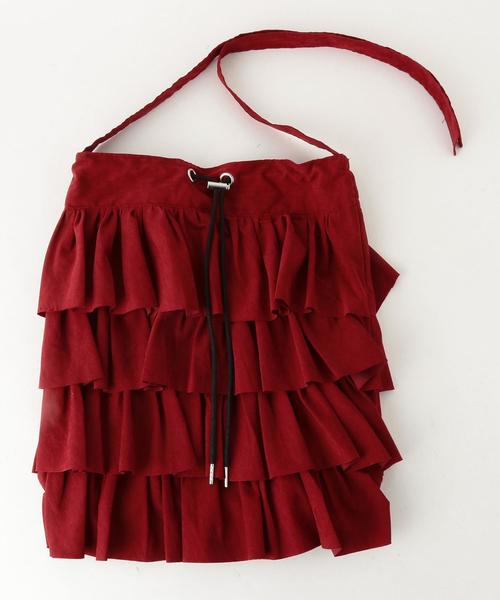 Another Edition（アナザーエディション）の「CASSELINIフリルトートバッグ/CASSELINI FRL TOTE◆（ショルダーバッグ・レディース・ブラック/ブラウン/レッド・FREE）」の6枚目の写真