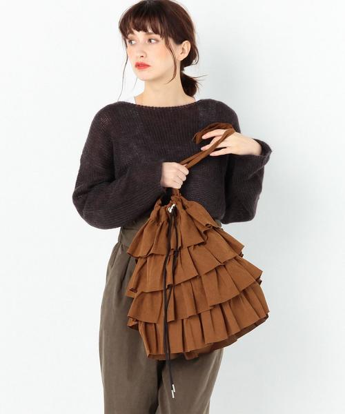 Another Edition（アナザーエディション）の「CASSELINIフリルトートバッグ/CASSELINI FRL TOTE◆（ショルダーバッグ・レディース・ブラック/ブラウン/レッド・FREE）」の13枚目の写真