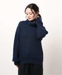 選べる2typeドロップショルダービッグシルエットシンプルニットトップス