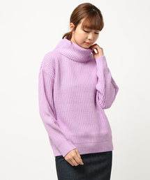 選べる2typeドロップショルダービッグシルエットシンプルニットトップス