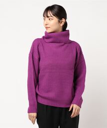 選べる2typeドロップショルダービッグシルエットシンプルニットトップス