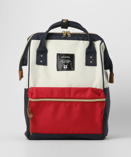 anello(アネロ)の「【anello】ポリエステルキャンバスバックパックS/アネロ(バックパック/リュック・レディース・ネイビー/ブラック/マルチ/キャメル・FREE)」の16枚目の写真