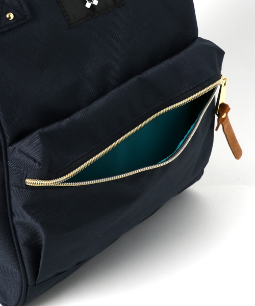 anello(アネロ)の「【anello】ポリエステルキャンバスバックパックS/アネロ(バックパック/リュック・レディース・ネイビー/ブラック/マルチ/キャメル・FREE)」の7枚目の写真