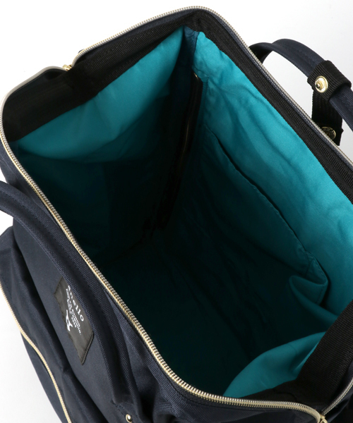 anello(アネロ)の「【anello】ポリエステルキャンバスバックパックS/アネロ(バックパック/リュック・レディース・ネイビー/ブラック/マルチ/キャメル・FREE)」の10枚目の写真