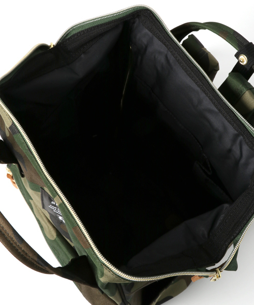 anello(アネロ)の「【anello】ポリエステルキャンバスバックパックS/アネロ(バックパック/リュック・レディース・ネイビー/ブラック/マルチ/キャメル・FREE)」の12枚目の写真